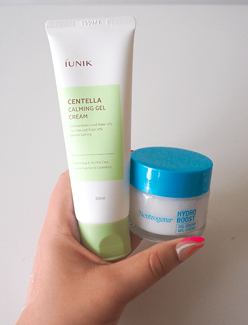 Neutrogena Hydro Boost Gel Cream and iUNIK Centella Calming Gel Cream image
