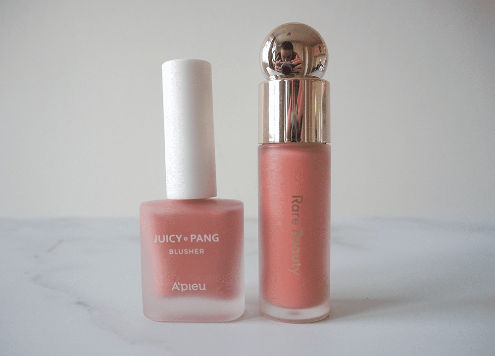 Rare Beauty Soft Pinch Liquid Blush and A’PIEU Juicy-Pang Water Blusher image