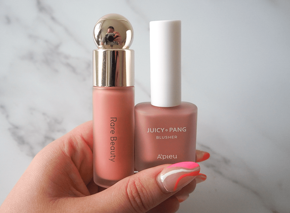 Rare Beauty Soft Pinch Liquid Blush and A’PIEU Juicy-Pang Water Blusher image