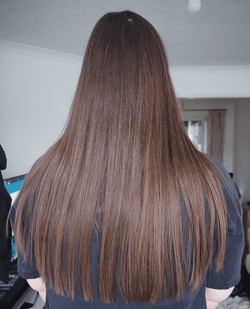 Glaze hair after image