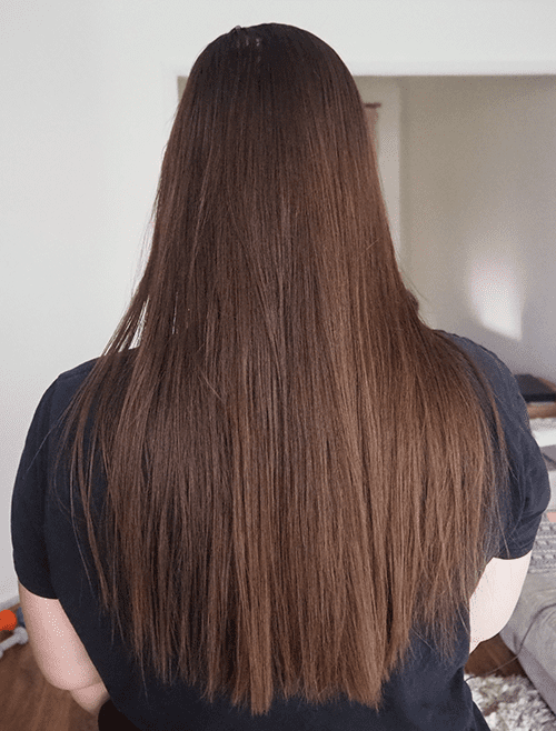 Glaze hair before image