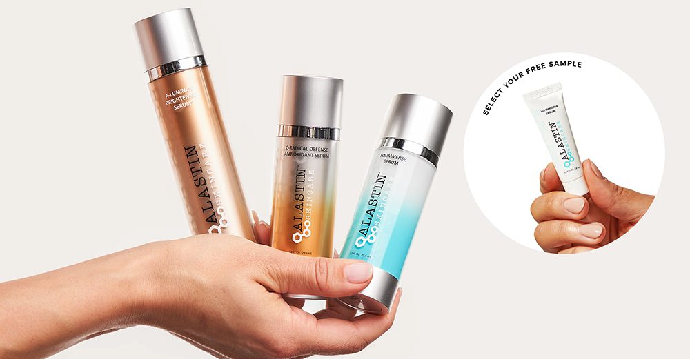 Alastin Skincare free sample promotional banner