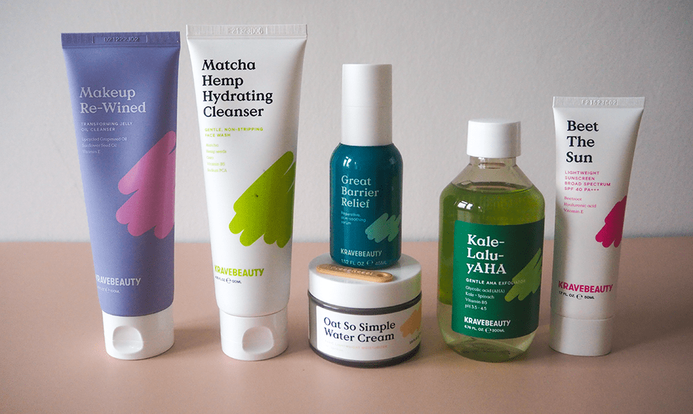 KraveBeauty skincare products image