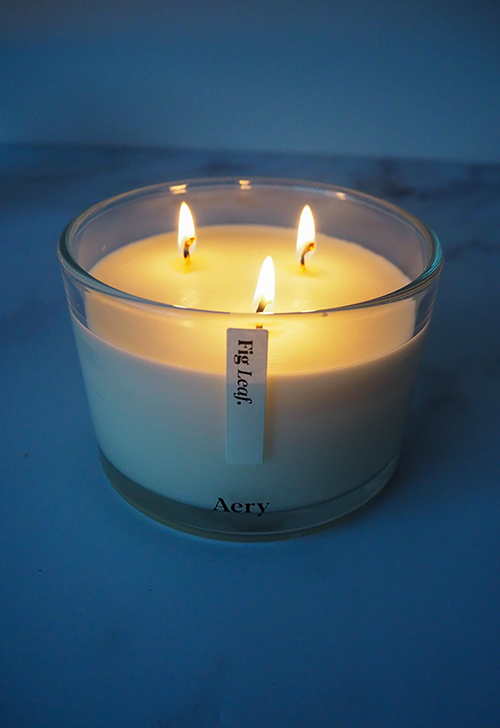 Aery Living Fig Leaf Triple Wick Candle image