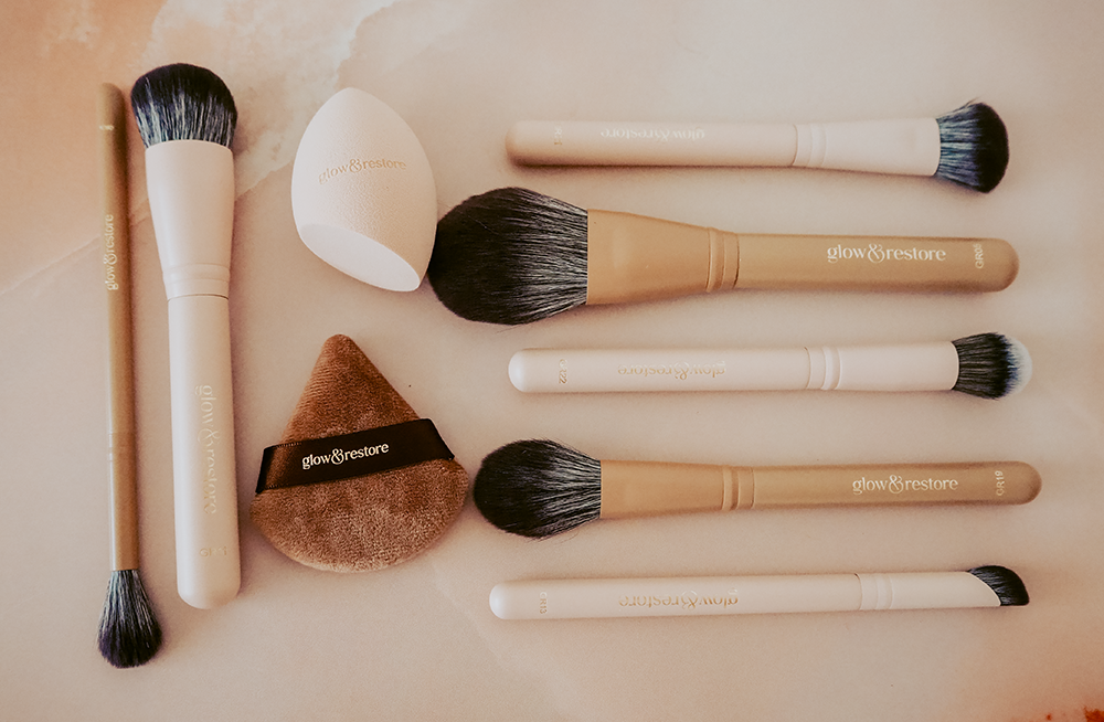 Glow & Restore makeup brushes image